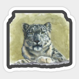 Snow Leopard Sticker